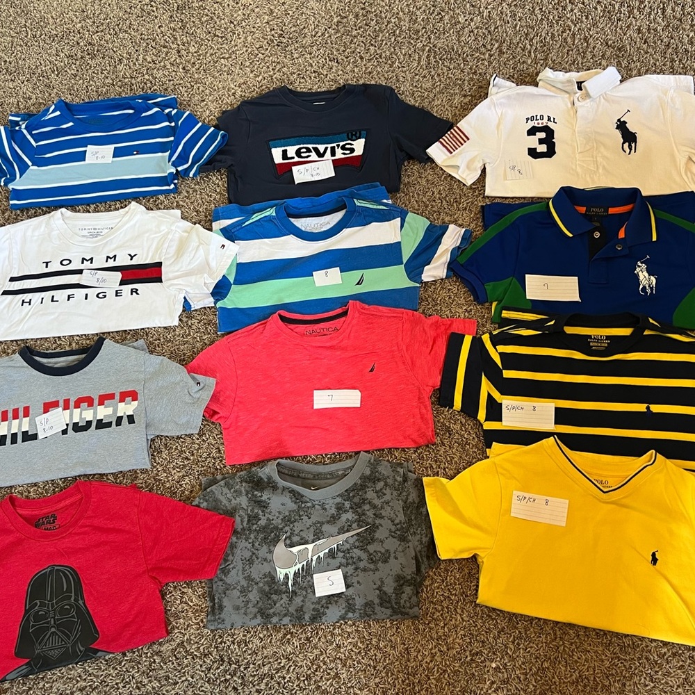 Boys polos and t-shirts
